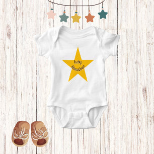 Body Étoile jaune   Monogramme Unisex adorable