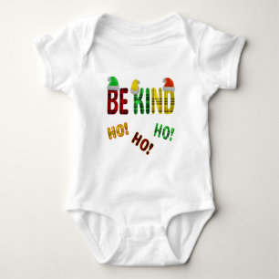 BODY ÊTRE GENTIL HO HO FUNNY CHRISTMAS PLAID QUOTE