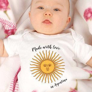 Body Fabriqué avec amour en Argentine / drapeau, Sol de