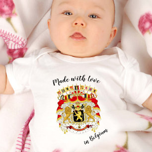Body Fabriqué avec amour en Belgique / Drapeau belge