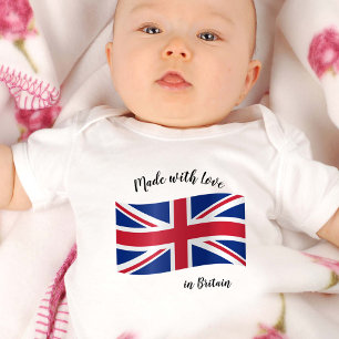 Body Fabriqué avec amour en Royaume-Uni / drapeau brita