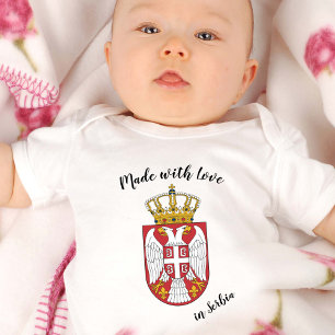 Body Fabriqué avec amour en Serbie / Drapeau serbe