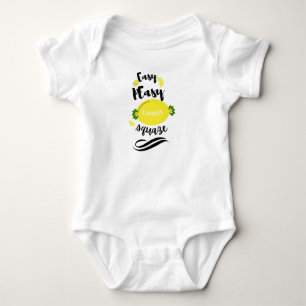 Body Facile citron pâle squeezy drôle