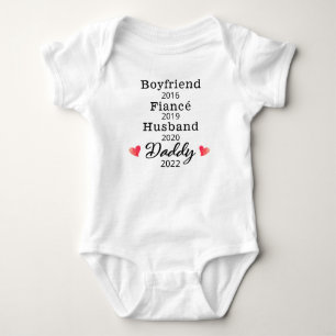 Body Faire-part de grossesse personnalisée pour papa