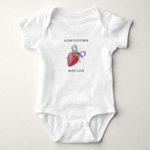 Body Fait avec amour - Fraise avec ruban -