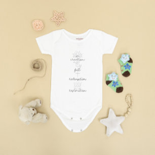 Body Faith minimaliste Chrétienne & Écriture Bébé
