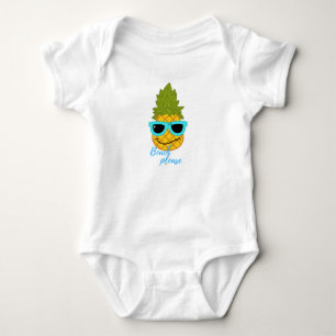 Body Fantaisie D'Ananas Avec Lunettes De Soleil Été