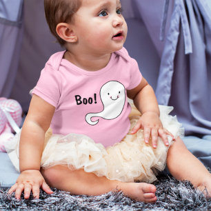 Body Fantôme blanc rose d'Halloween bébé