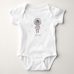 Body Feminist Baby Girl Astronaut Dream Doodé and Name