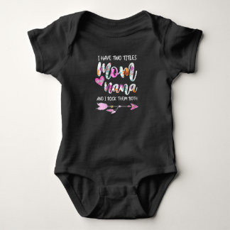 Body Femmes J'Ai Deux Titres Maman Et Nana T-shirt