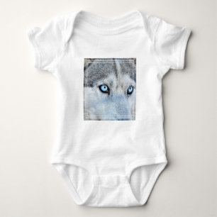 Body Fermez Sibérie Husky avec les yeux bleus