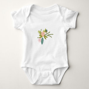 Body Ferns Rose Acorns Fleur Fête de Mariage Fille