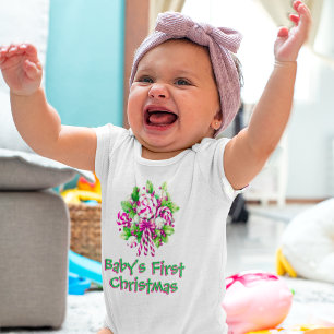 Body Fêtes de Noël personnalisées pour bébé