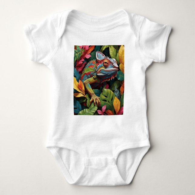 Body Feuilles Lizard et couleur (Devant)