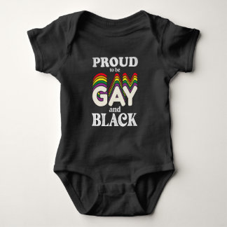 Body Fière D'Être Gay Et Noir De Fierté LGBT