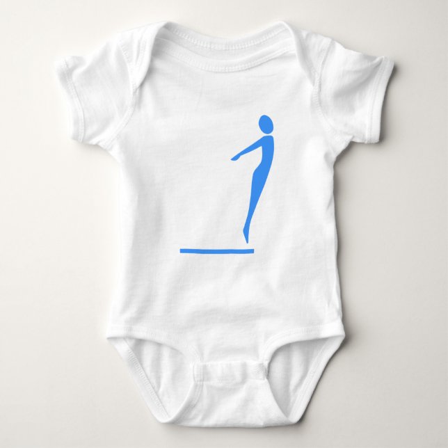 Body Figure de plongée - Bleu bébé (Devant)