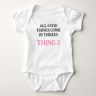 Body fille une pièce pour triplés, triplet idée cadeau,