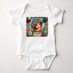 Body FILLE VINTAGE Œufs de Pâques ~ JOIE de Pâques~