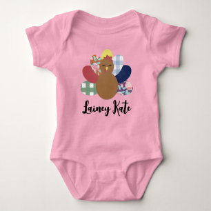 Body Filles Aquarelle Plaid Floral Turquie bébé