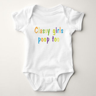 Body Filles Classiques - Poop-Too Baby