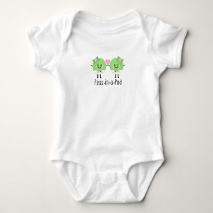 Body Filles de jumeau de bébé de pois doux