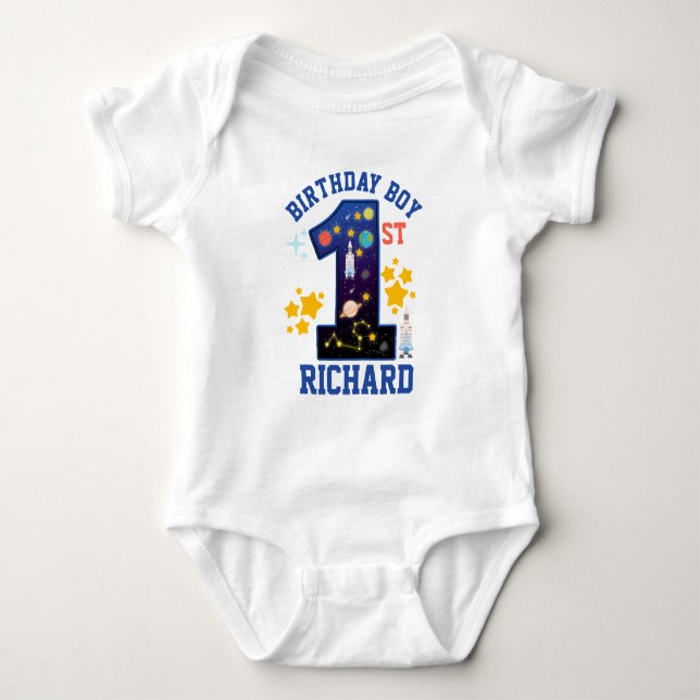 Body First birthday Space custom design (Devant)