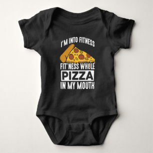 Body Fitness Pizza Slice Restaurant Lover Gym Foody