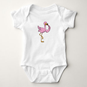 Body Flamant rose avec Lipstick