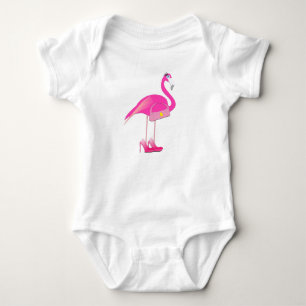 Body Flamant rose bébé Gerber Cotton