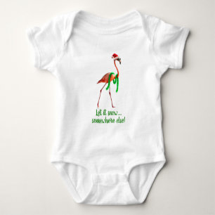 Body Flamant rose de Noël sur la plage