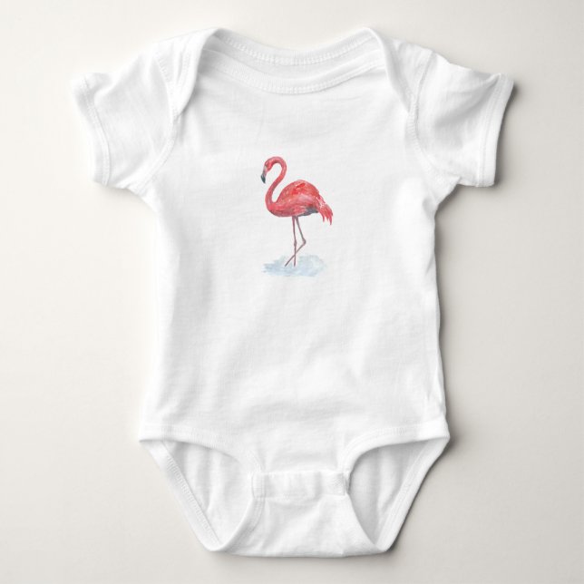 Body Flamant rose rose. (Devant)