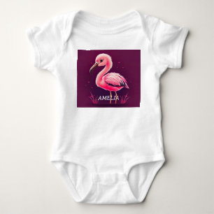 Body Flamant rose rose bébé