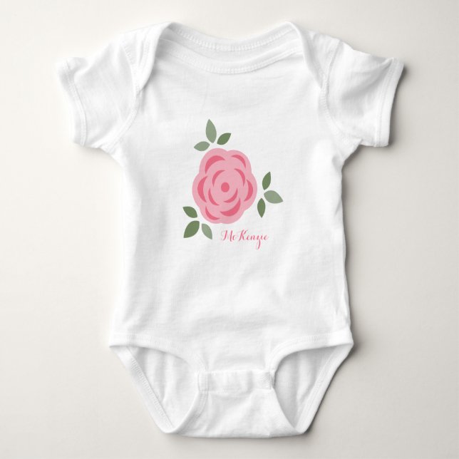 Body Fleur rose douce (Devant)