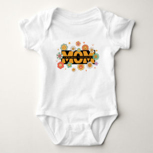 Body Fleurs de Maman Rétro Groovy - Conception pour Tou