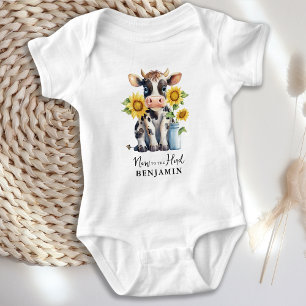 Body Fleurs de soleil de vache mignonne Personnalisé No