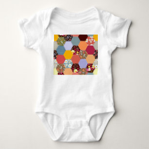 Body Fleurs d'hexagone colorées Design de revêtement