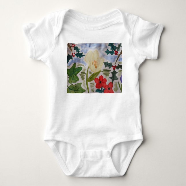 Body Fleurs d'hiver & houx (Devant)