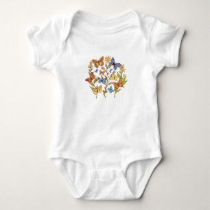 Body Fleurs et papillons