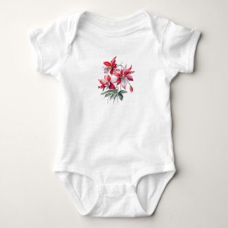 Body Fleurs gracieuses - Aquarelle Colonne Fleurs