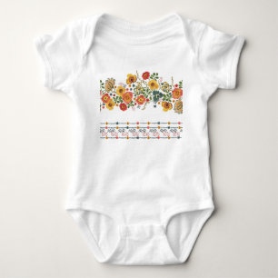 Body Flore stylisée : Aquarelle Design sans joint.