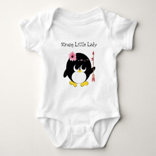 Body Forte Petite Dame Cute Penguin Baby Bodysuit