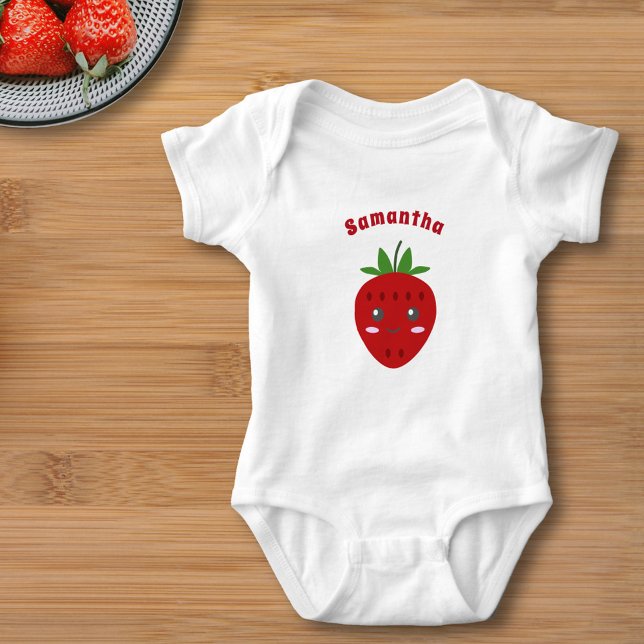 Body Fraise mignonne (Cute Strawberry Baby Bodysuit)