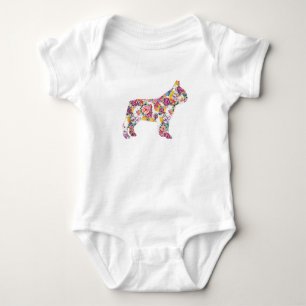 Body Français Bulldog Flower Motif Frenchie Bulldogs