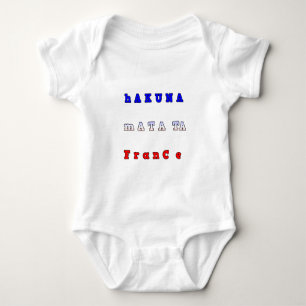 Body France HAKUNA MATATA BLEU BLANC ROUGE UNITÉ COULEU