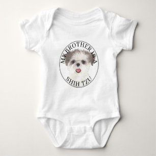 Body Frère Shih Tzu brun et blanc