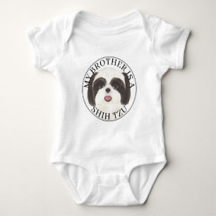 Body Frère Shih Tzu noir et blanc