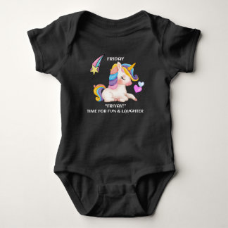Body Friyay Fun and Laughter Baby Bodysuit T-shirt