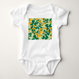 Body Fruit orange : motif vintage vert.