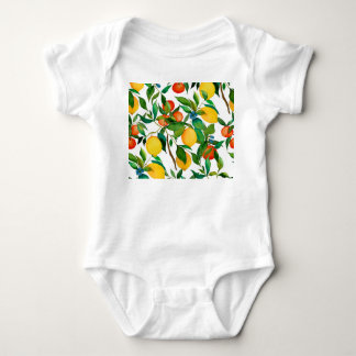 Body Fruits d'agrumes, motif d'aquarelle vibrante.