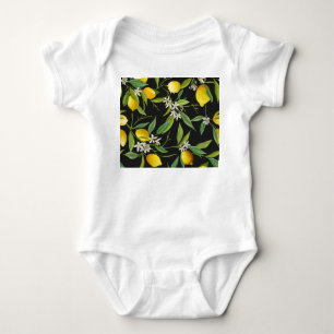Body Fruits floraux citron Motif Vintage